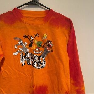 Retro Looney Tunes Tie Dye Long Sleeve Shirt